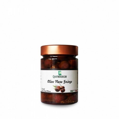 Olive nere grinze - Quattrociocchi - 330g