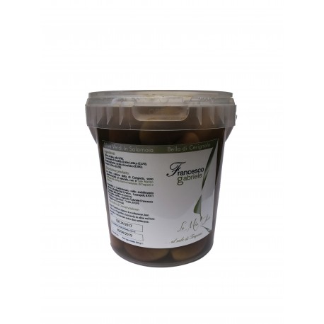 Olive verdi in salamoia Bella di Cerignola - Gabriele - 800g